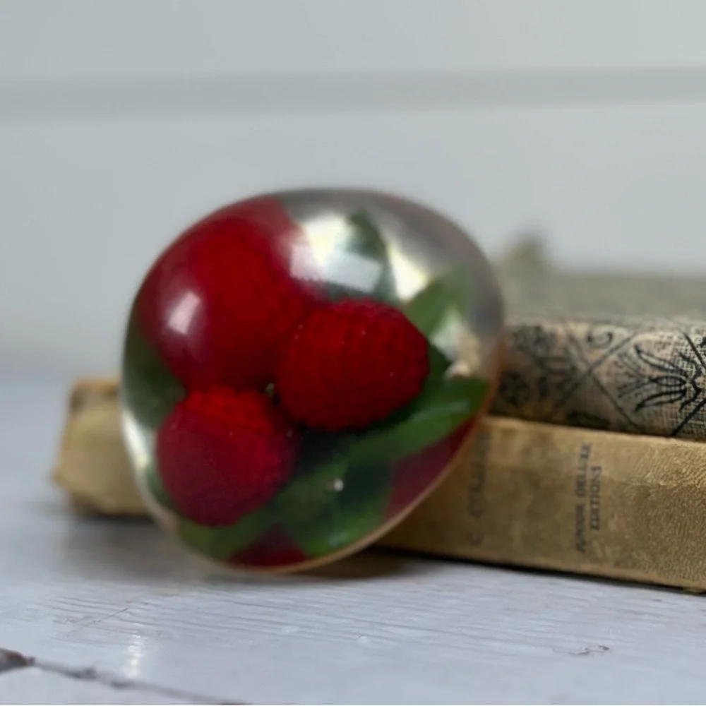 Red Raspberry Paperweight - Picture 6 of 12